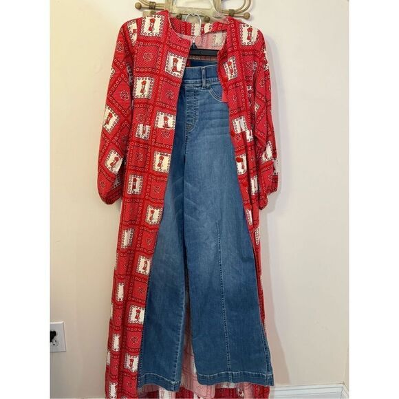 Vintage Handmade Holly Hobby Patchwork Button Front Prairie Maxi Dress S/M - Picture 6 of 6